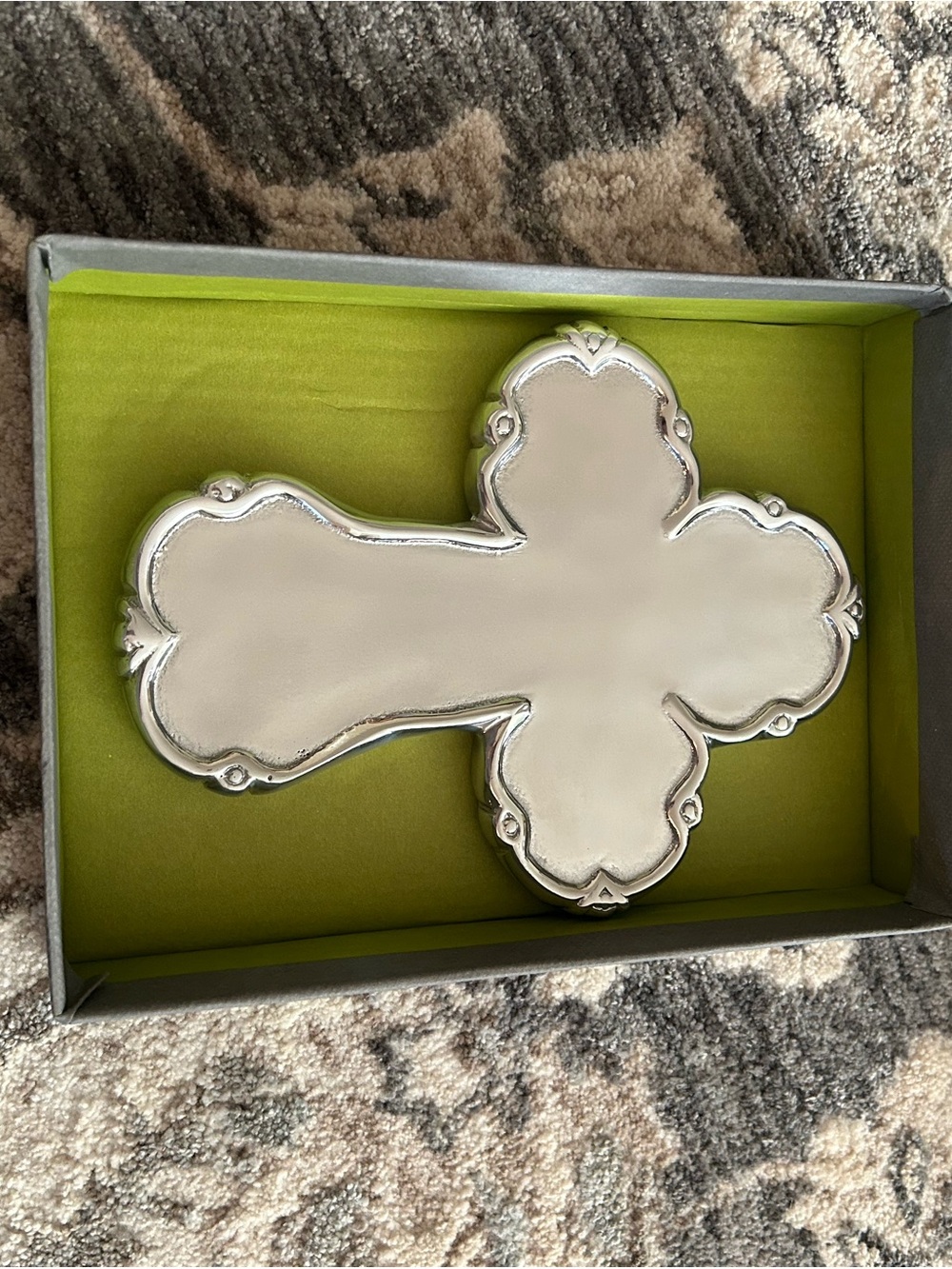 Silver Baby Princess Cross Wall Decor